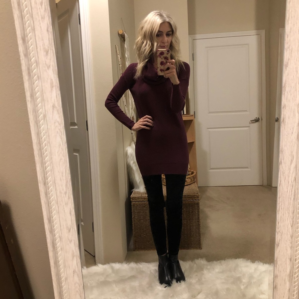 Ruby Moon cowl neck sweater dress